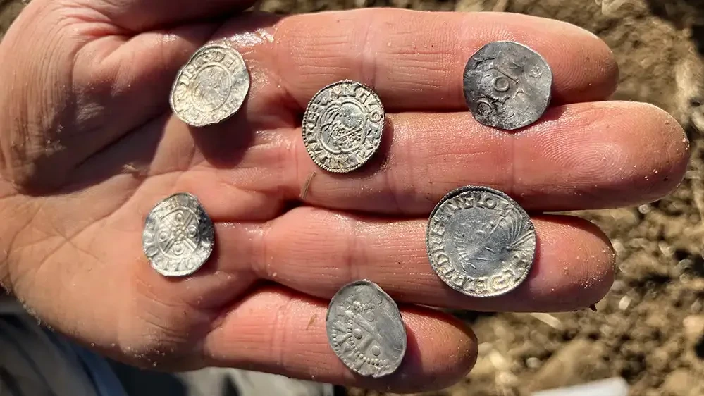 Schatzsucher stoßen auf historischen Wikinger-Schatz: Wikinger-Münzen!