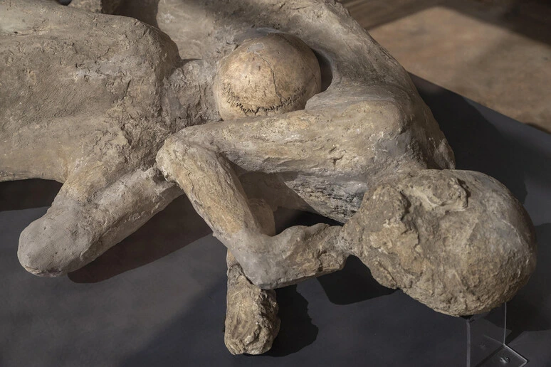 A Pompei in mostra i calchi delle vittime dell'eruzione del 79 d.C.