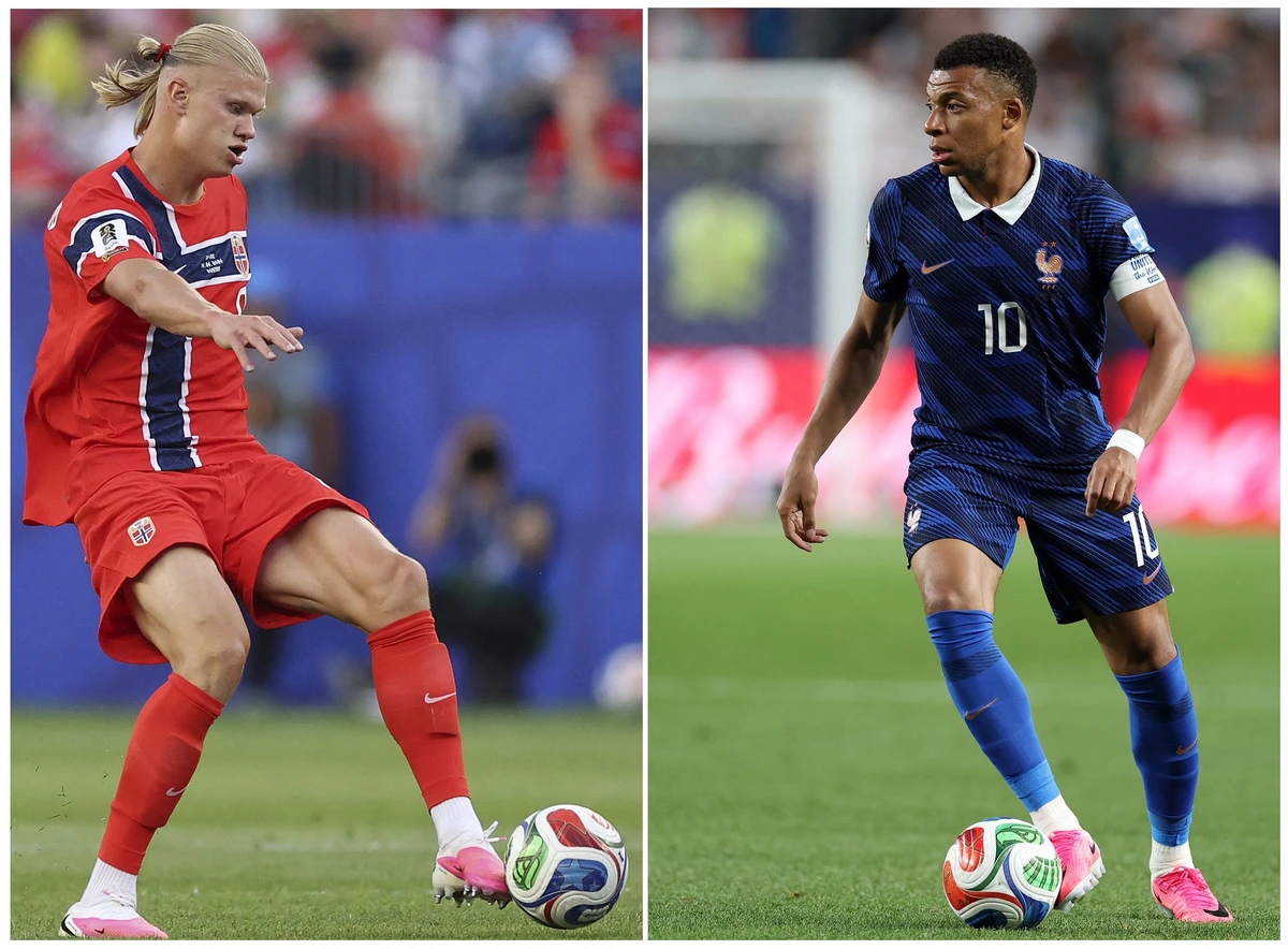 Haaland contra Mbappé, iguales y diferentes: 4-4 en goles, 16-54 en pases, 9-12 en remates... Y dos caminos al Mundial