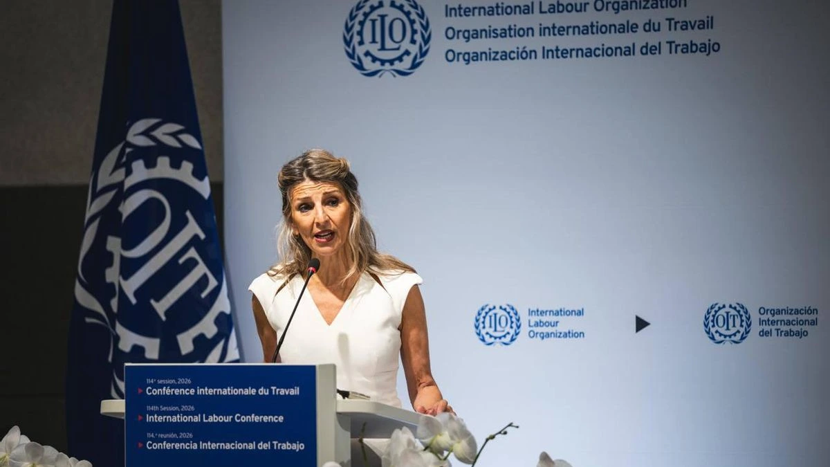 Yolanda Díaz alerta en Ginebra de una “OIT en crisis” y defiende regular la IA en el trabajo para evitar “la ley de la selva”
