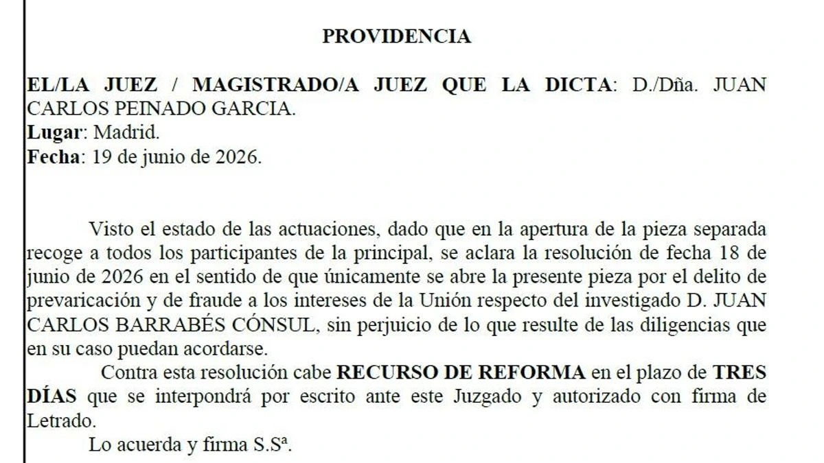El juez Peinado se aclara a sí mismo: explica cuatro horas después a quién investiga en su nueva causa