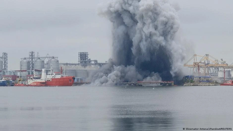 Dron ucraniano explota en la costa de Rumania