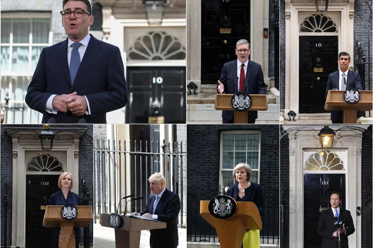 The many many different faces in top UK Government jobs in the last ten years