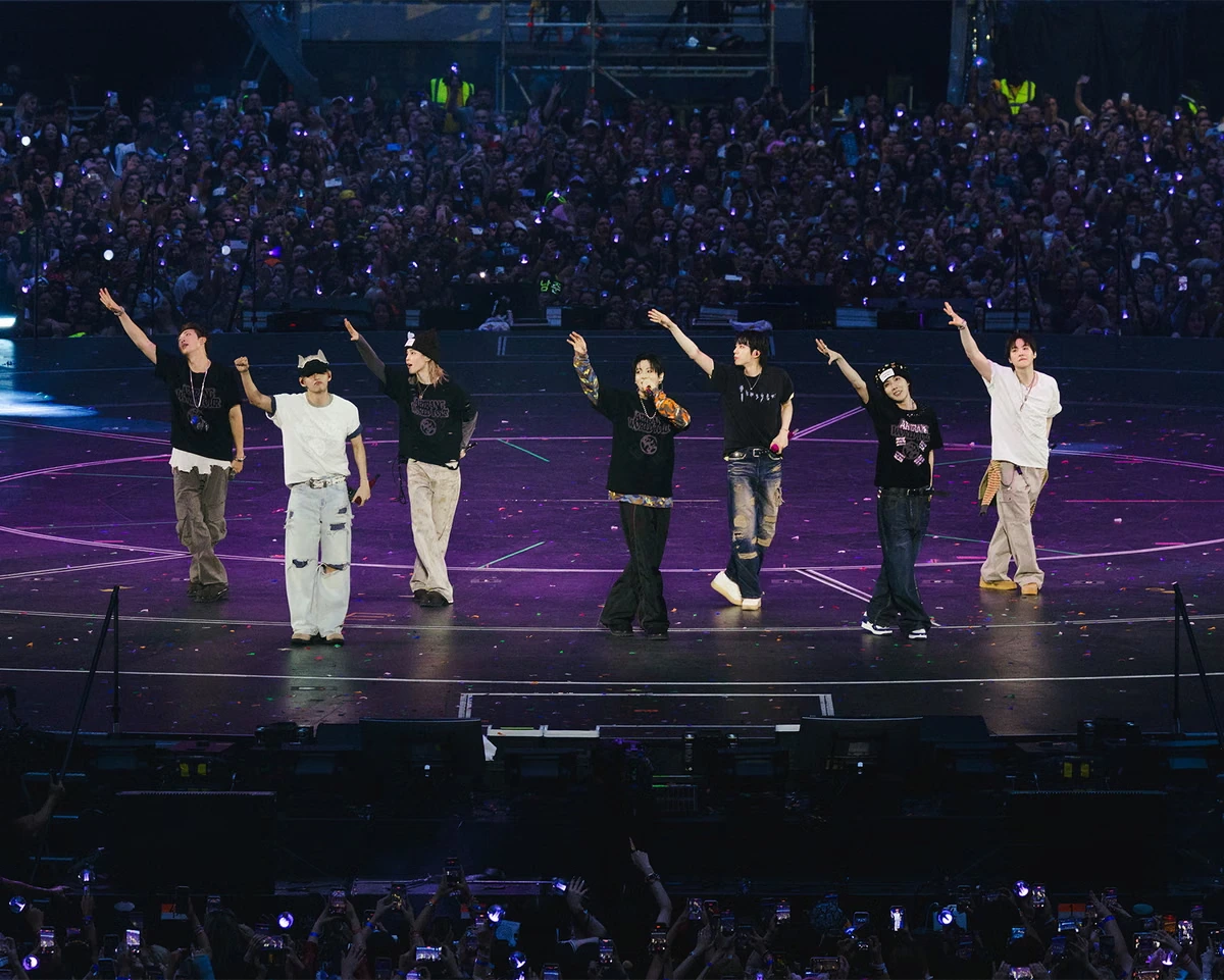 BTS review – pure joy and astonishing versatility at K-pop titans’ first UK show in seven years
