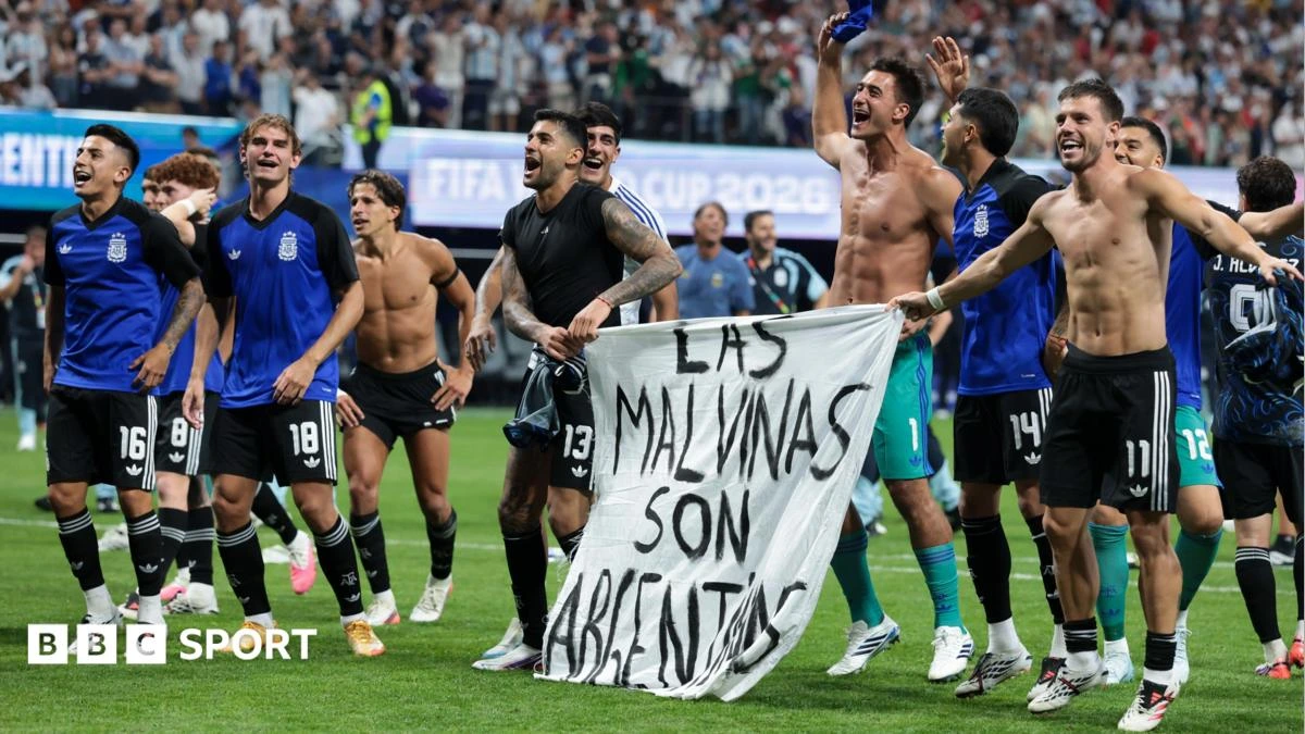 Argentina face fine for Falklands banner in semi-final win