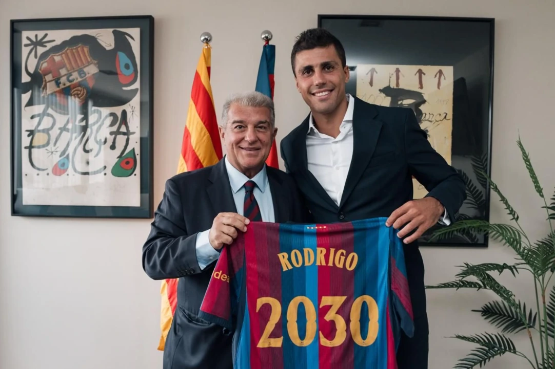 El Barça hace oficial el fichaje de Rodri: "Fue siempre mi primera opción"