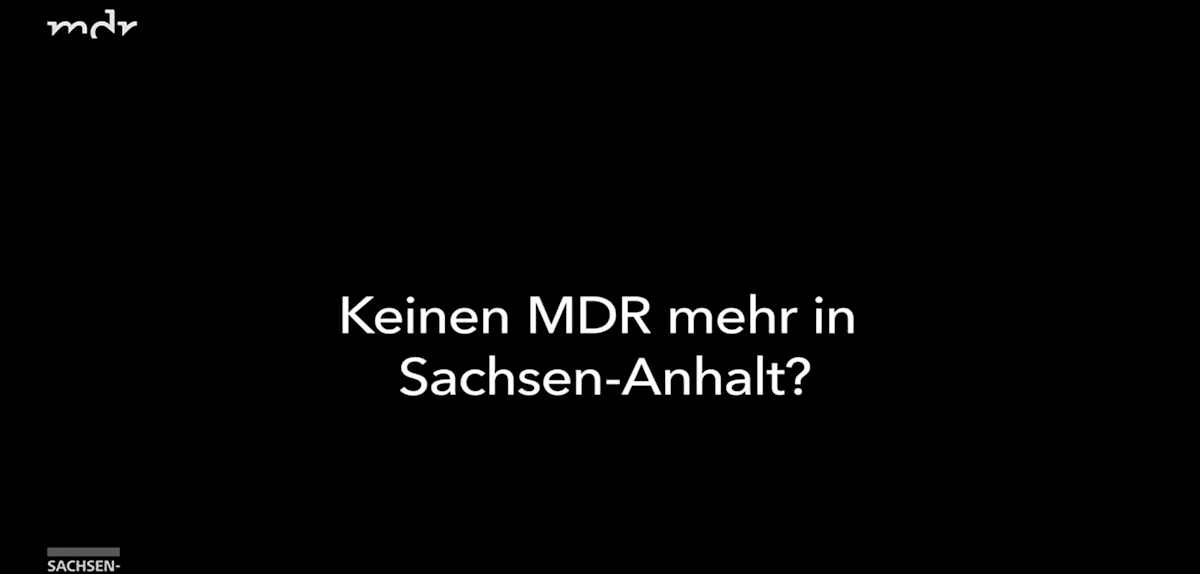 MDR unterbricht plötzlich TV-Sendung – als Warnung vor AfD-Regierung