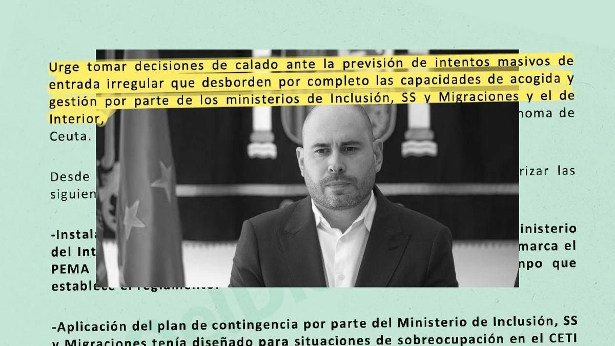 El informe del delegado del Gobierno en Ceuta a Interior: “Urgen decisiones ante la previsión de intentos de entrada masiva”